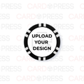 Load image into Gallery viewer, 12 Stripe Black Poker Chip