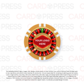 Load image into Gallery viewer, Casino Party Chip - Beige 6 Stripe