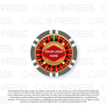 Load image into Gallery viewer, Casino Party Chip - Grey 6 Stripe