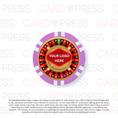 Load image into Gallery viewer, Casino Party Chip - Lavender 6 Stripe