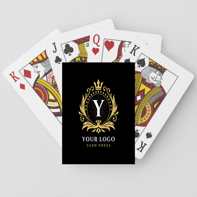 Corporate logo playing card