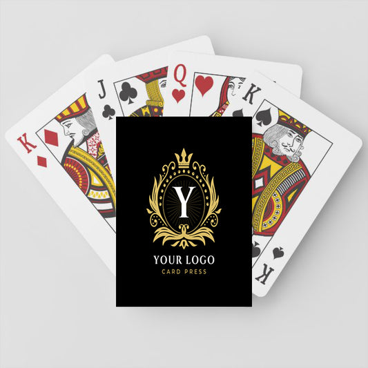 Corporate logo playing card