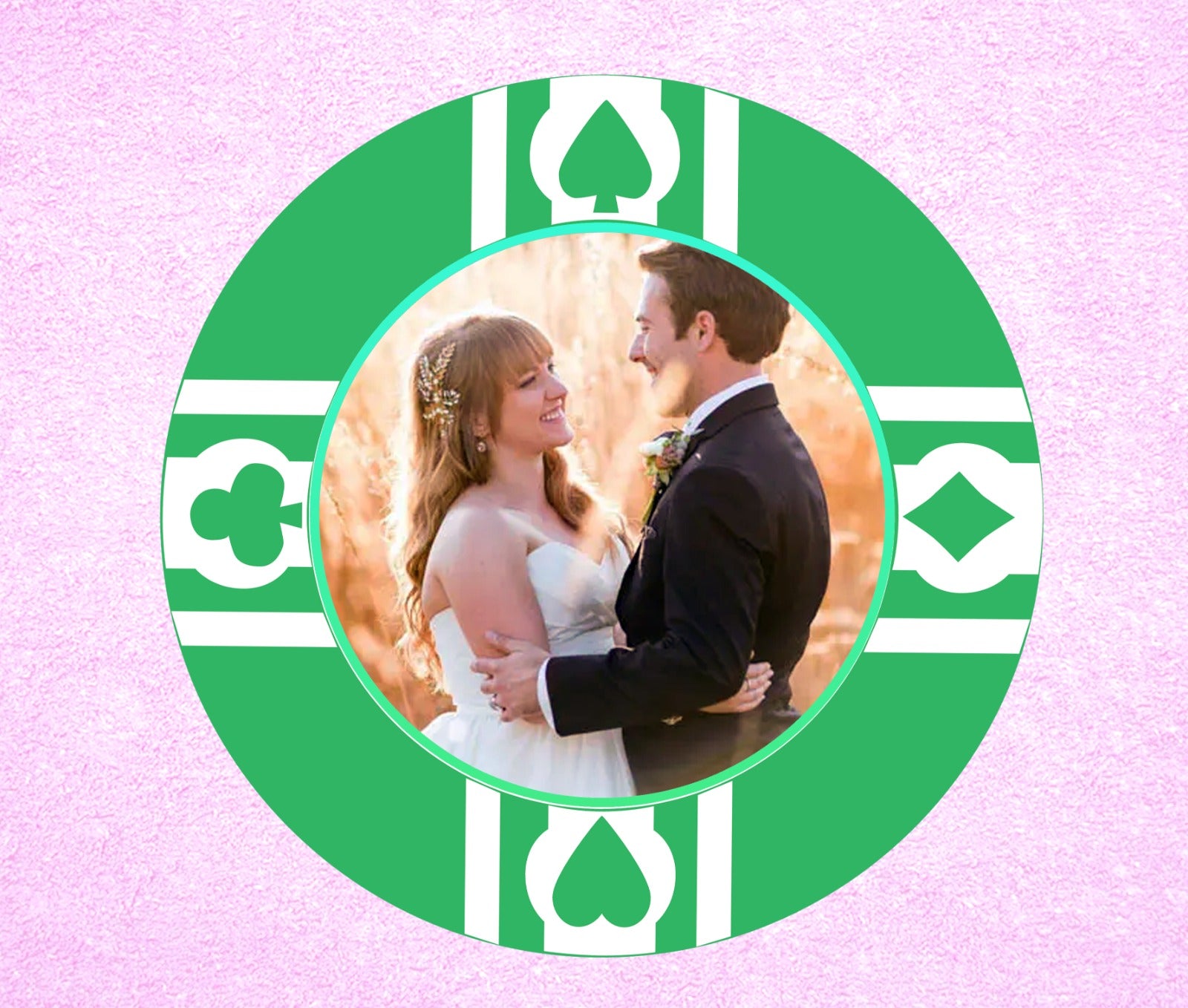 green-wedding-favour-poker-chip