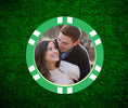 Load image into Gallery viewer, green-personalized-poker-chips
