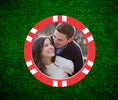 Load image into Gallery viewer, red personalized poker chips
