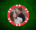 Load image into Gallery viewer, red personalized poker chips
