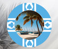 Load image into Gallery viewer, skyblue-happy-holiday-poker-chip