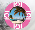 Load image into Gallery viewer, pink-happy-holiday-poker-chip