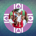 Load image into Gallery viewer, purple-family-fun-poker-chip
