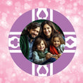 Load image into Gallery viewer, purple-family-portrait-poker-chip
