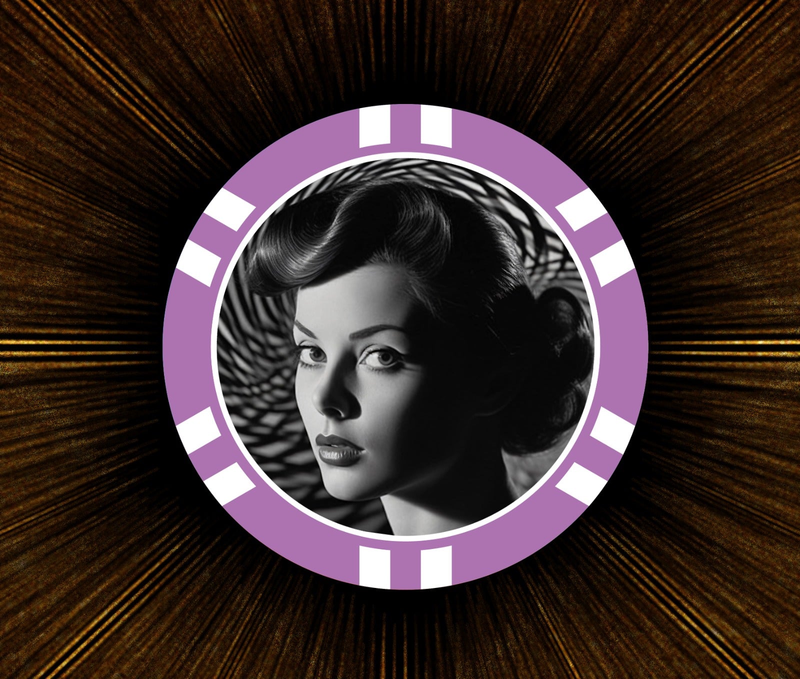 Film Noir Poker Chip