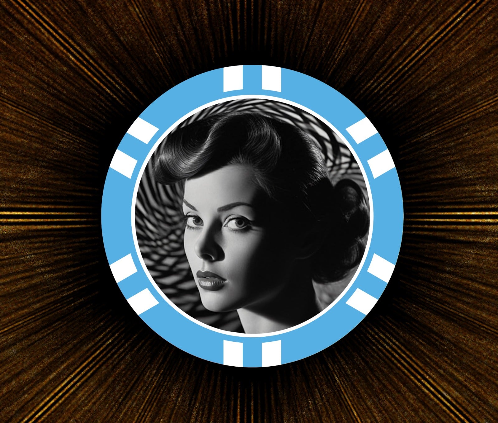 Film Noir Poker Chip