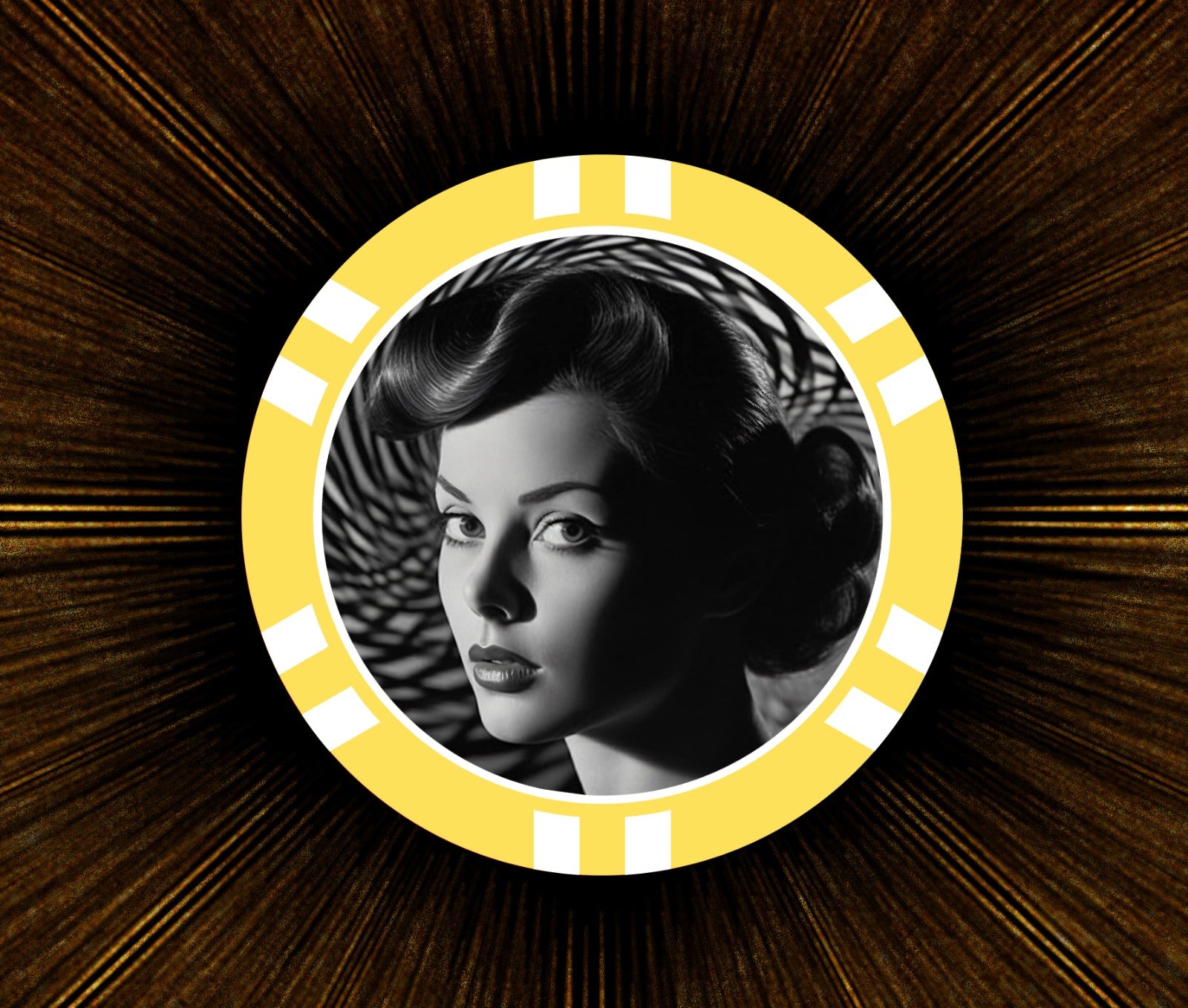 Film Noir Poker Chip