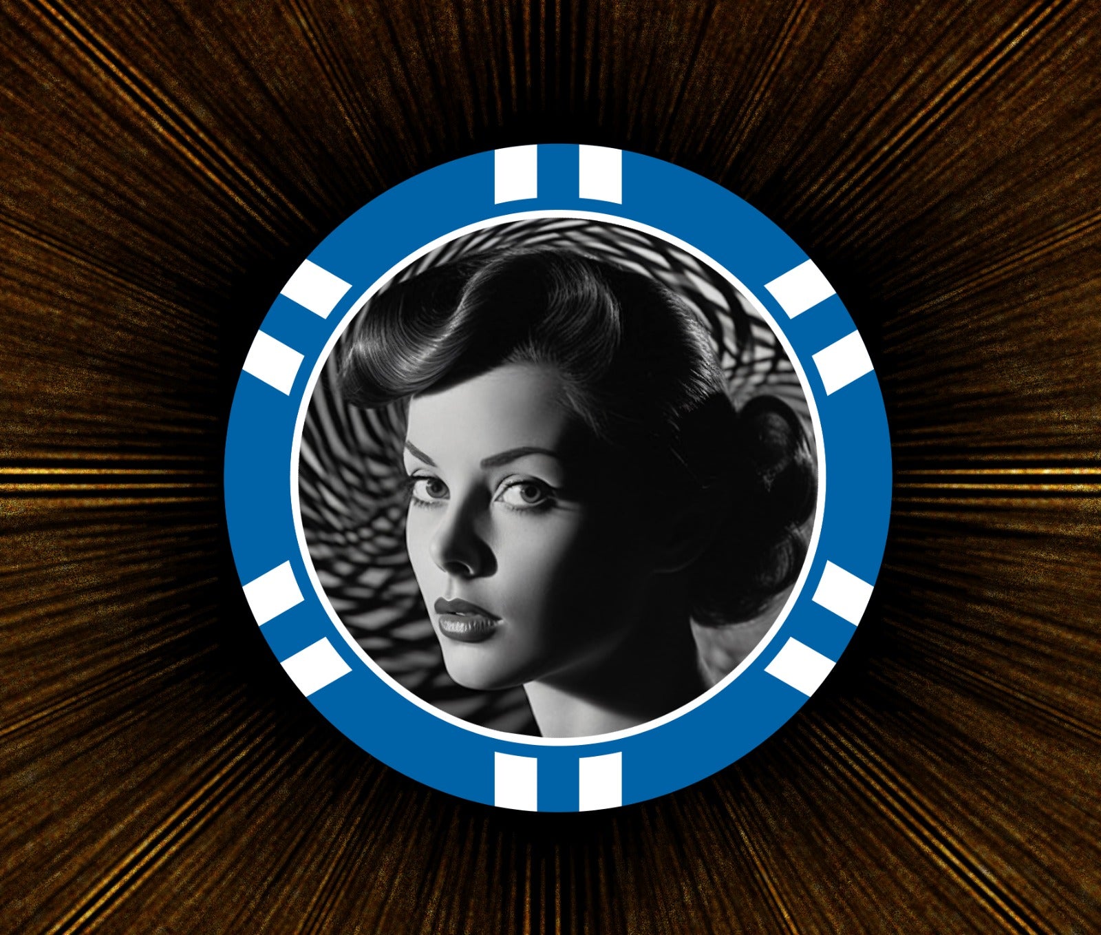 Film Noir Poker Chip