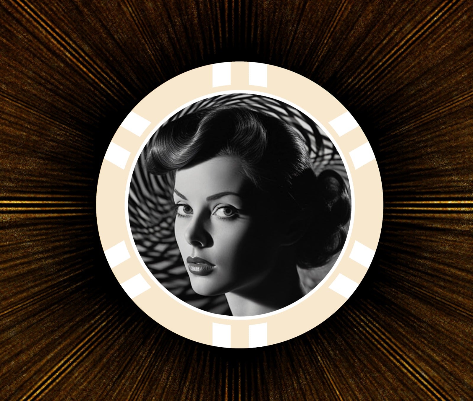 Film Noir Poker Chip