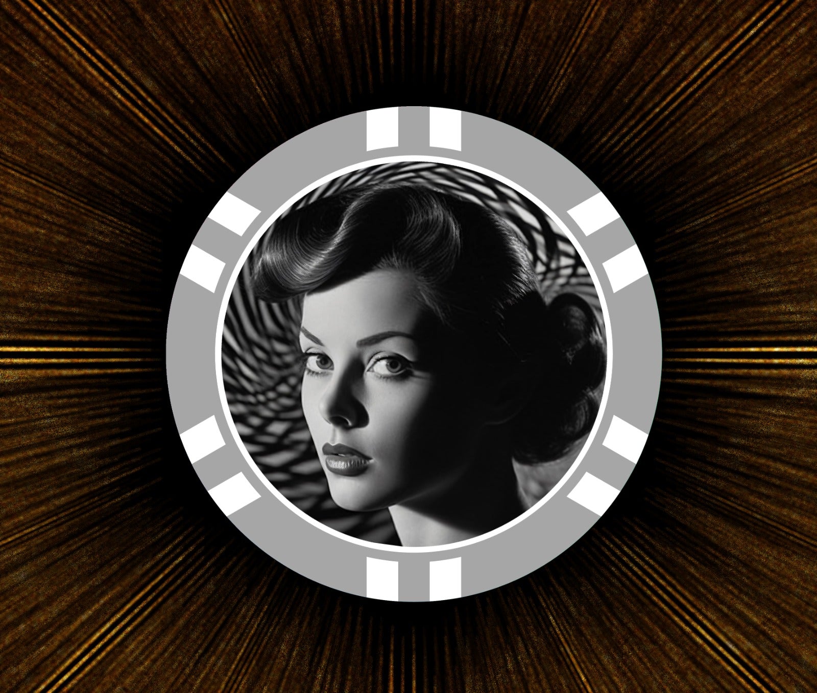 Film Noir Poker Chip