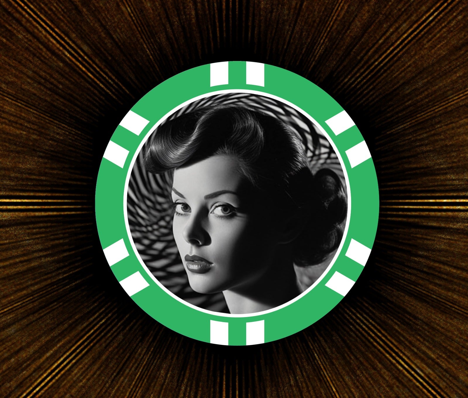 Film Noir Poker Chip