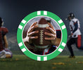 Load image into Gallery viewer, green-american-football-poker-chips