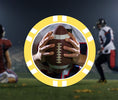 Load image into Gallery viewer, yellow-american-football-poker-chips
