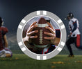 Load image into Gallery viewer, grey-american-football-poker-chips
