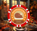 Load image into Gallery viewer, Thanksgiving Poker Chip