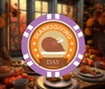 Load image into Gallery viewer, Thanksgiving Poker Chip