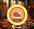 Load image into Gallery viewer, Thanksgiving Poker Chip