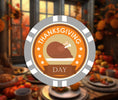 Load image into Gallery viewer, Thanksgiving Poker Chip