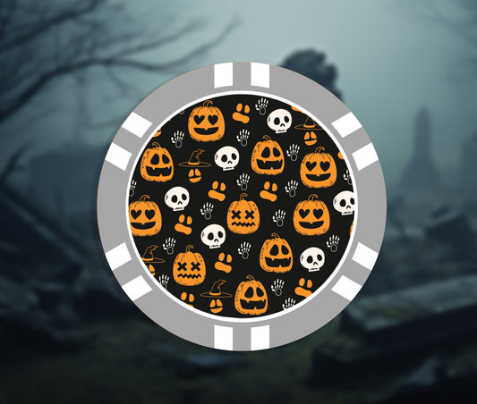 Halloween Poker Chip