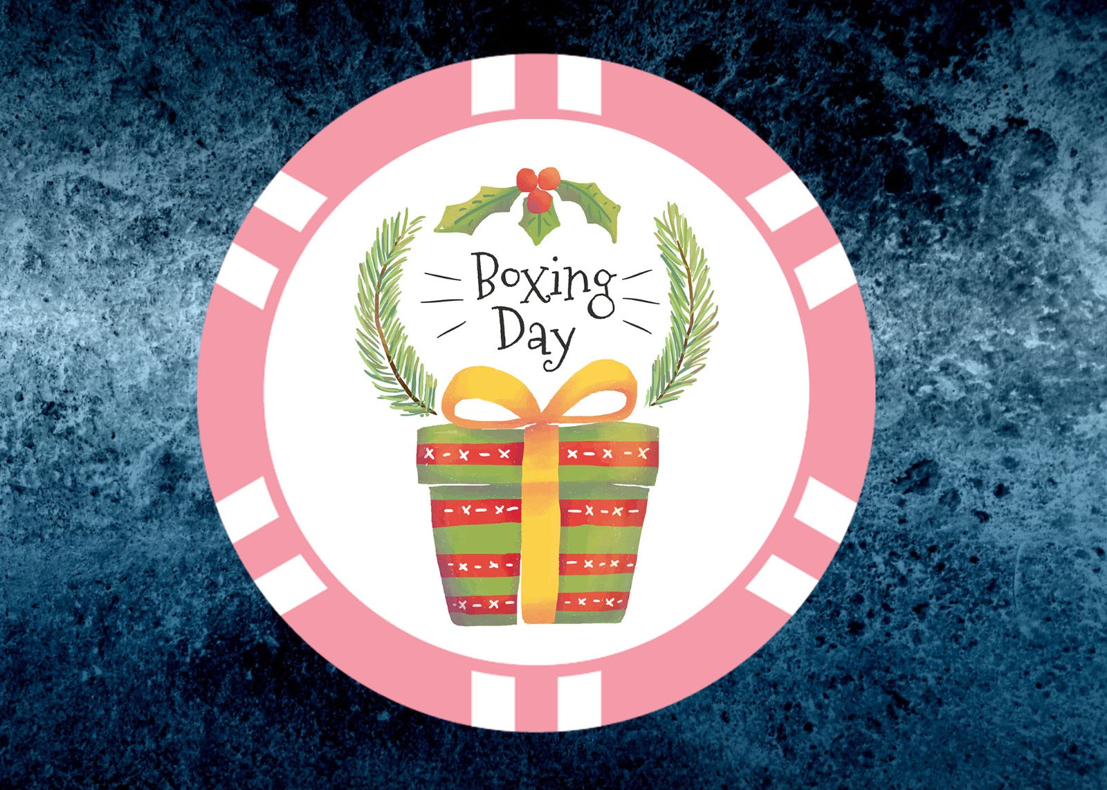 Boxing Day Poker Chip