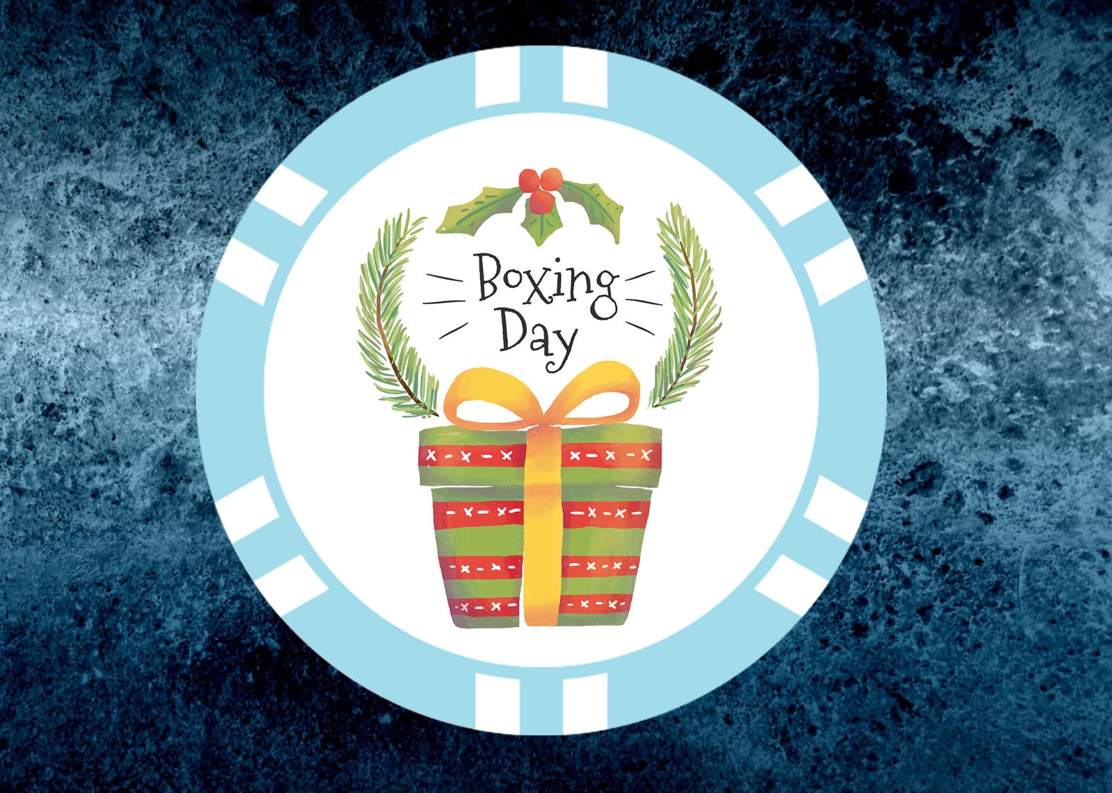 Boxing Day Poker Chip