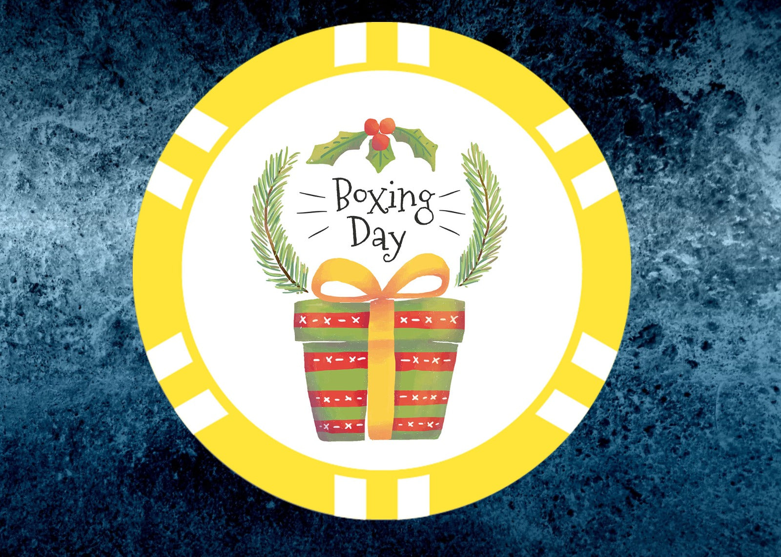 Boxing Day Poker Chip