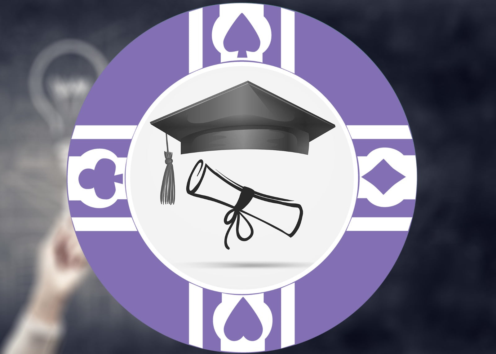 Graduation Poker Chip