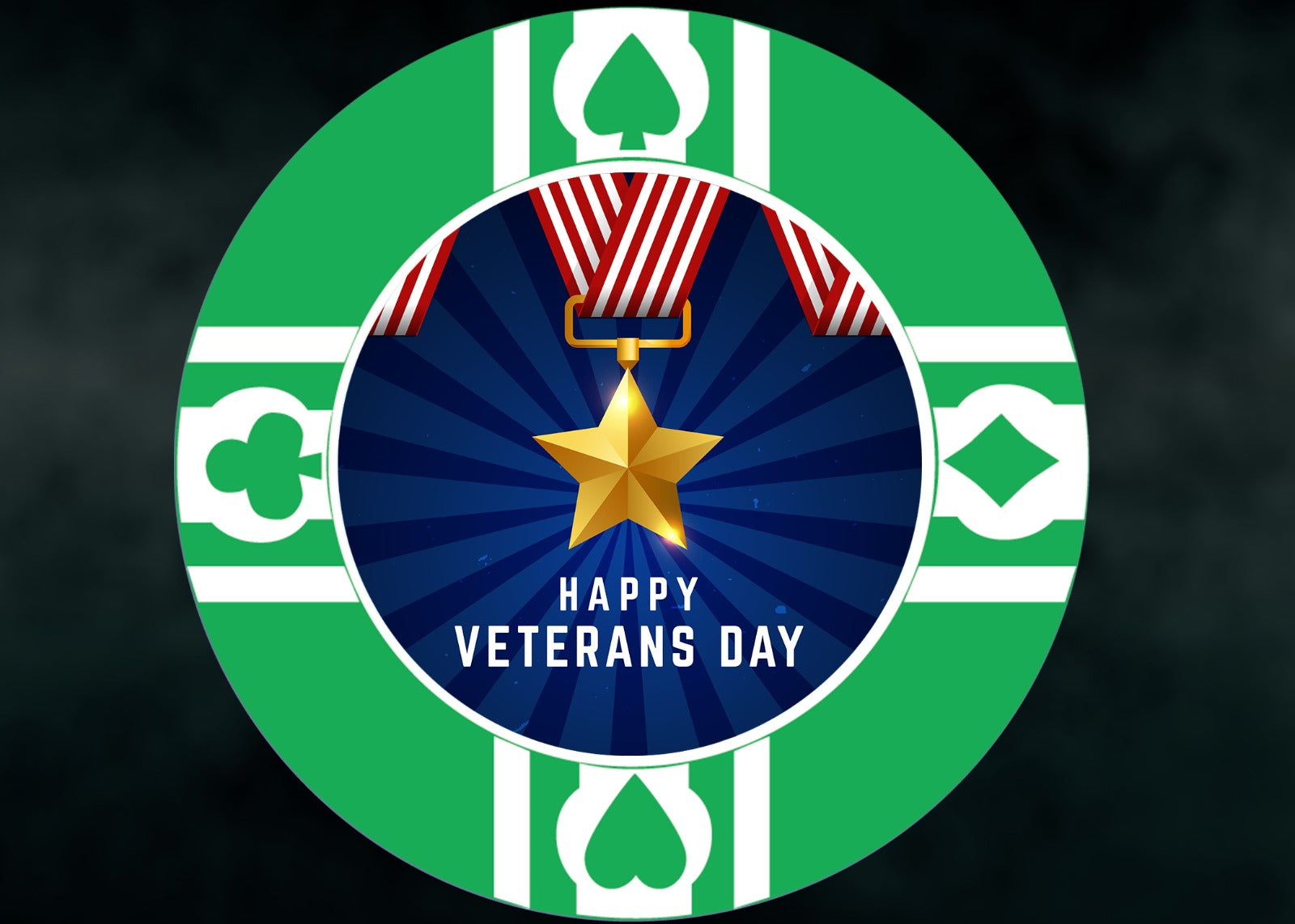 Veterans Day Poker Chip