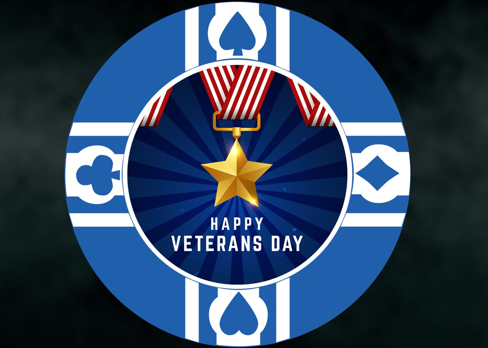 Veterans Day Poker Chip