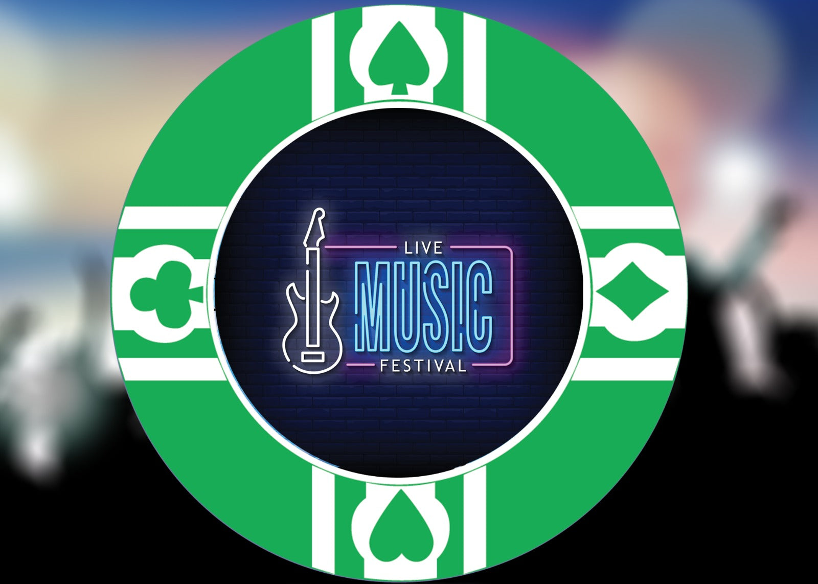 Music Festival Poker Chip