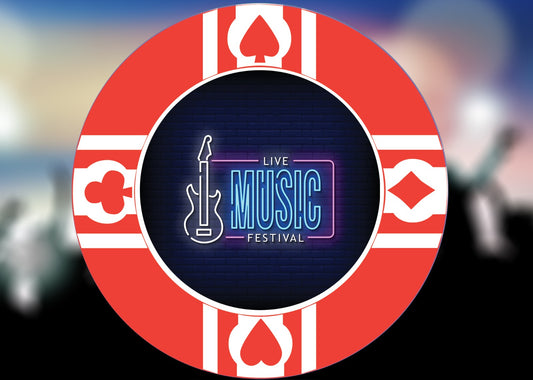 Music Festival Poker Chip
