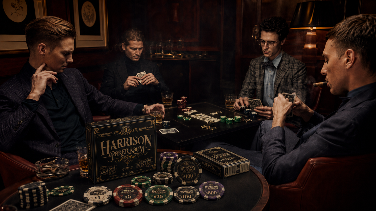 Poker Night's Light Up with Custom Decks and Chips | CardPress.com