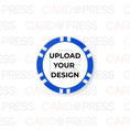 Load image into Gallery viewer, 12 Stripe Blue Poker Chip
