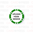 Load image into Gallery viewer, 12 Stripe Green Poker Chip
