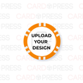 Load image into Gallery viewer, 12 Stripe Orange Poker Chip
