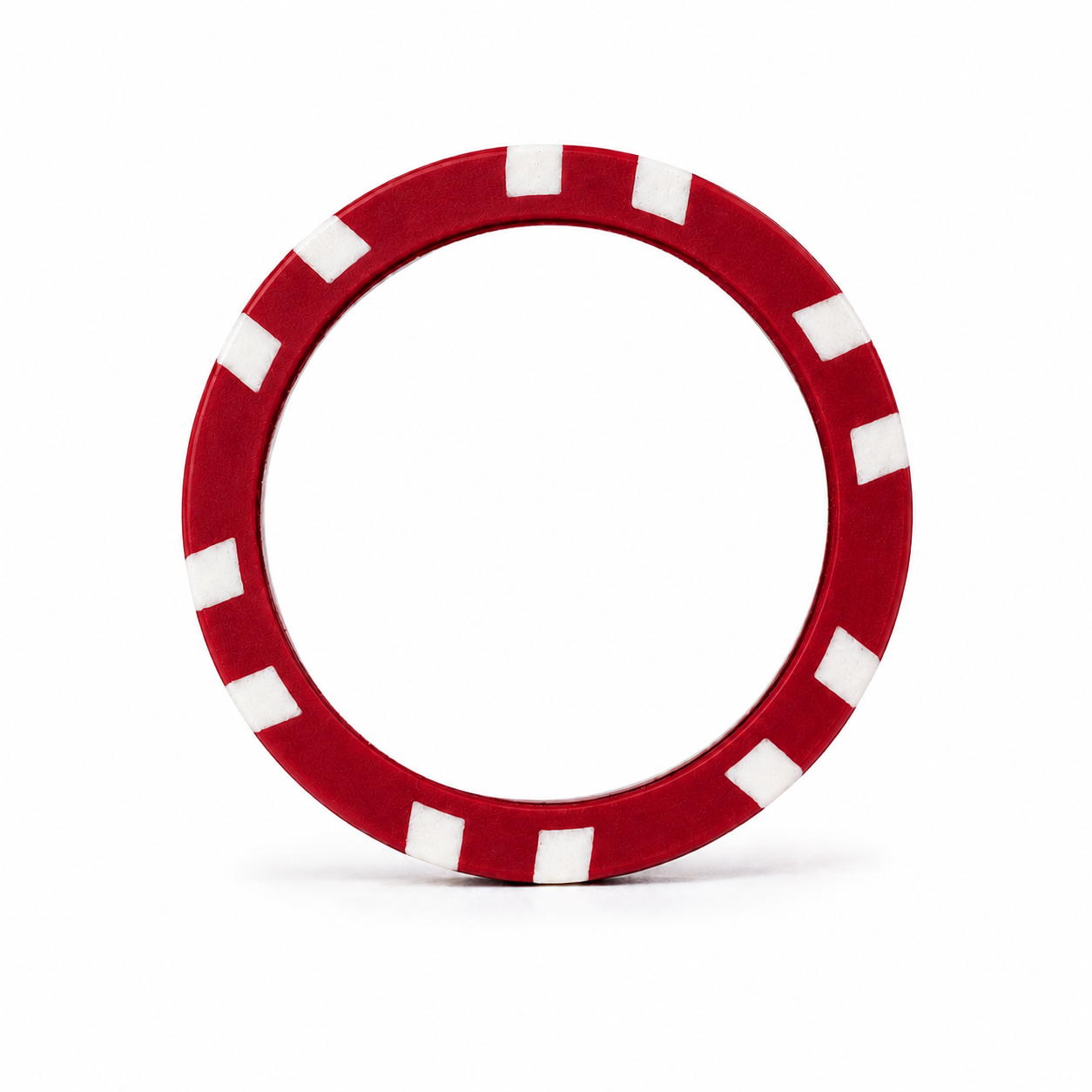 12 Stripe Red Poker Chip