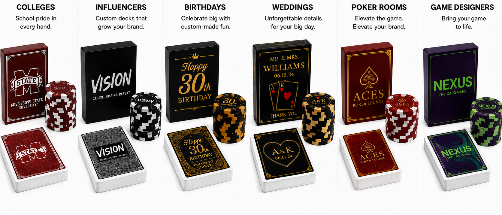 Bundle Pack Playing Card and Poker Chips
