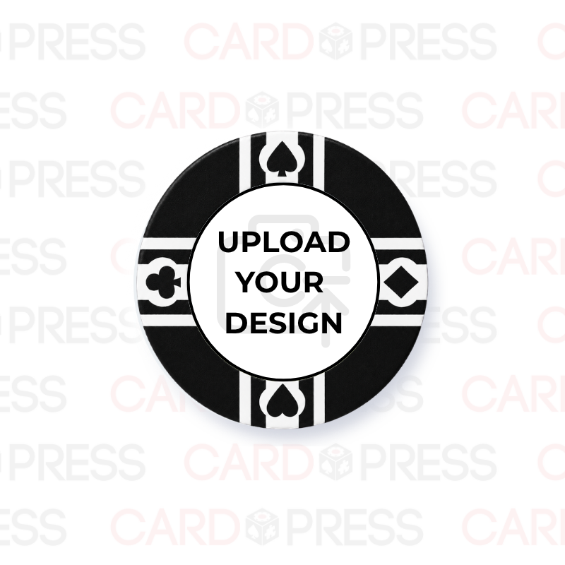 CardSuit Black Poker Chip