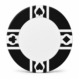 CardSuit Black Poker Chip