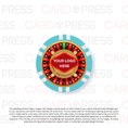 Load image into Gallery viewer, Casino Party Chip - Lt. Blue 6 Stripe
