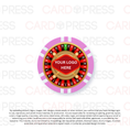 Load image into Gallery viewer, Casino Party Chip - Pink 6 Stripe
