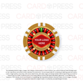 Load image into Gallery viewer, Casino Party Chip - Brown 6 Stripe
