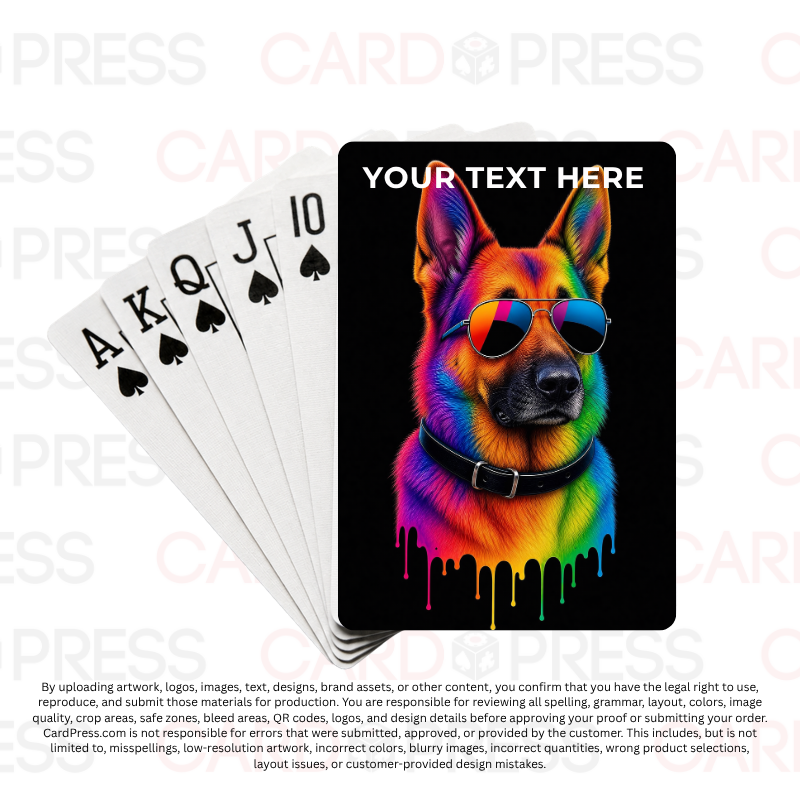 Neon German Shepard Drip