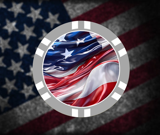 American Patriot Custom Poker Chip